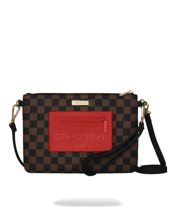 RED REDEMPTION CROSSBODY POUCHETTE