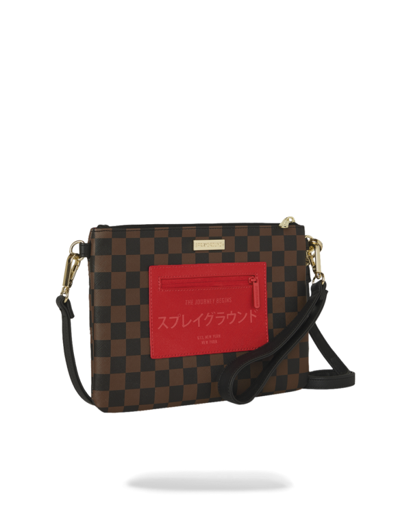 RED REDEMPTION CROSSBODY POUCHETTE