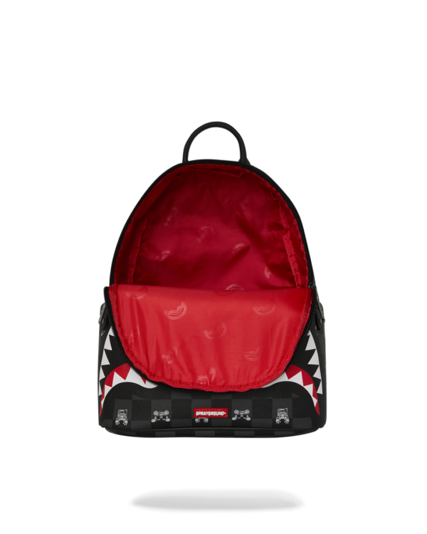 GRAY PEEKING CHARACTER CHECK SAVAGE BACKPACK