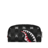 GRAY PEEKING CHARACTER CHECK PENCIL POUCH