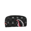 GRAY PEEKING CHARACTER CHECK PENCIL POUCH