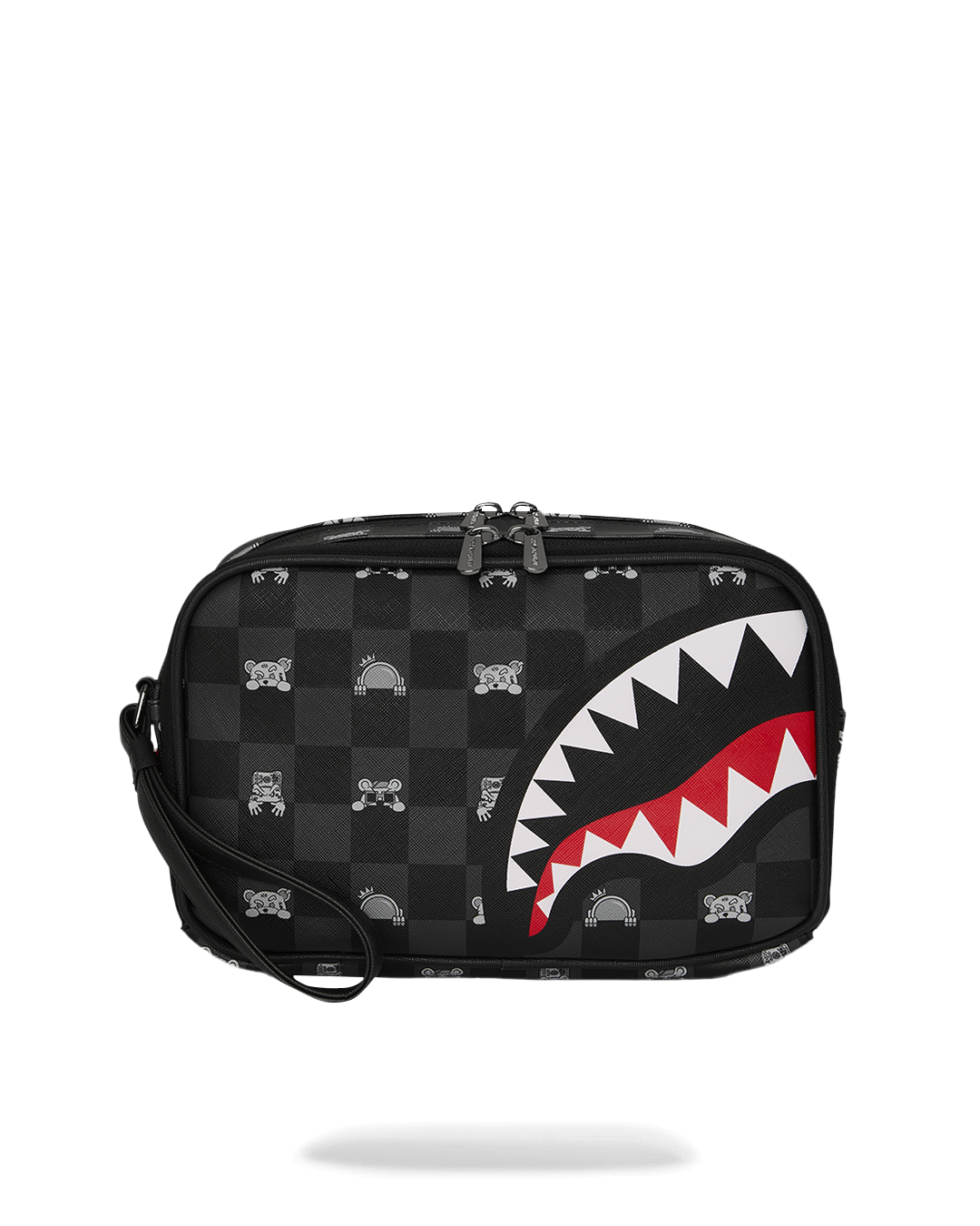 GRAY PEEKING CHARACTER CHECK TOILETRY BRICK