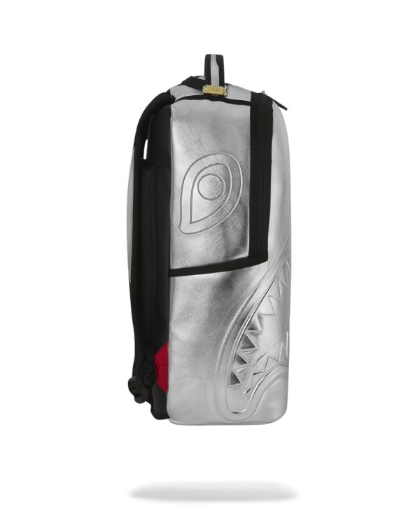 B8940_3 SILVER SIDE DRIP BLACK CHECK DLXSV BACKPACK