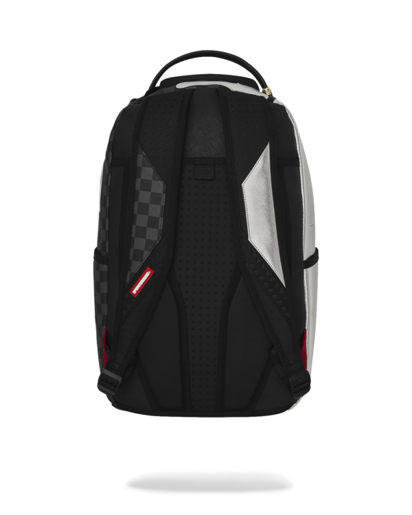 B8940_4 SILVER SIDE DRIP BLACK CHECK DLXSV BACKPACK