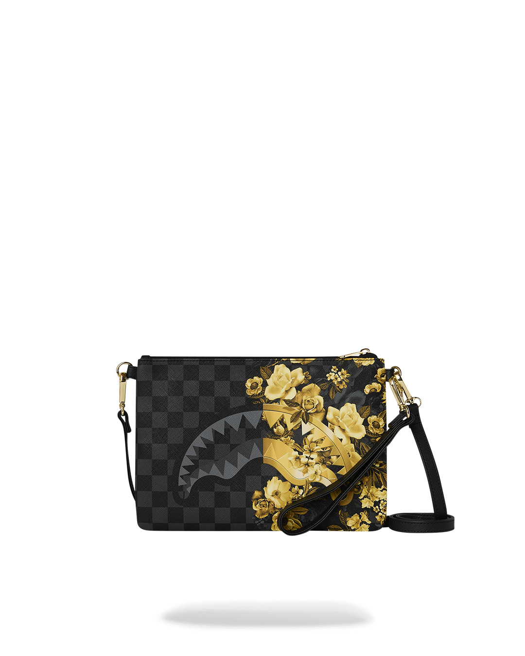 GOLD FLORAL REMIX CROSSBODY POUCHETTE