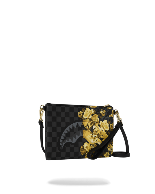 GOLD FLORAL REMIX CROSSBODY POUCHETTE