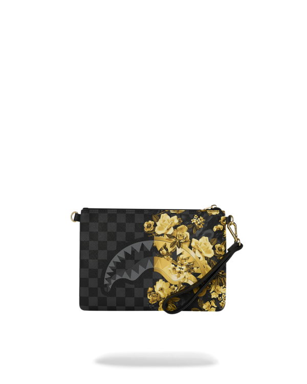 GOLD FLORAL REMIX CROSSBODY POUCHETTE