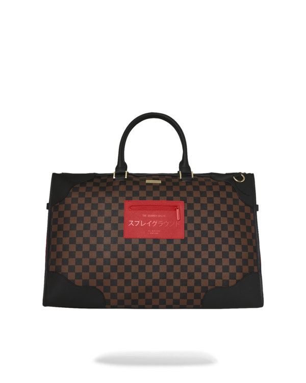 RED REDEMPTION PYRAMID DUFFLE