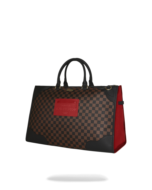 RED REDEMPTION PYRAMID DUFFLE