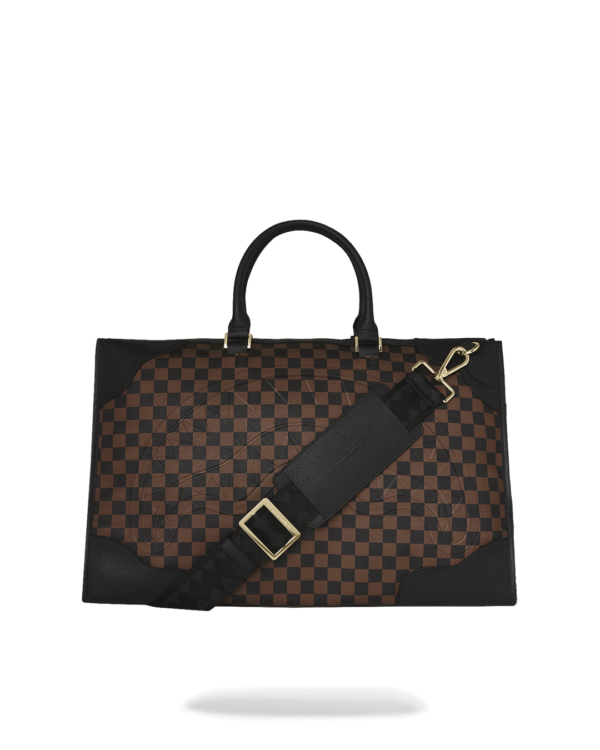 RED REDEMPTION PYRAMID DUFFLE