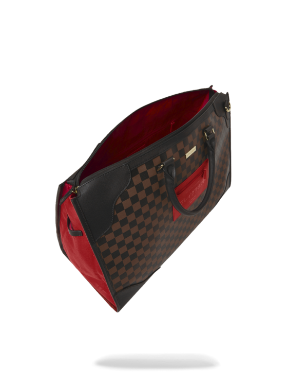 RED REDEMPTION PYRAMID DUFFLE