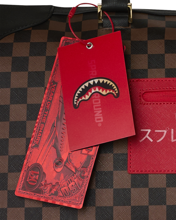 RED REDEMPTION PYRAMID DUFFLE