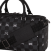GRAY PEEKING CHARACTER CHECK MINI DUFFLE