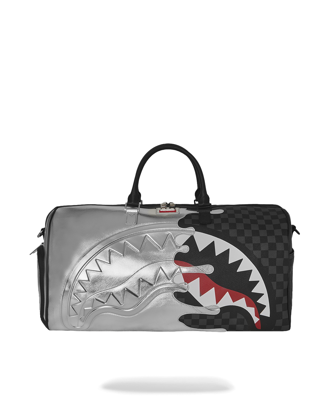 SILVER SIDE DRIP BLACK CHECK MINI DUFFLE