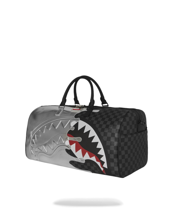 SILVER SIDE DRIP BLACK CHECK MINI DUFFLE