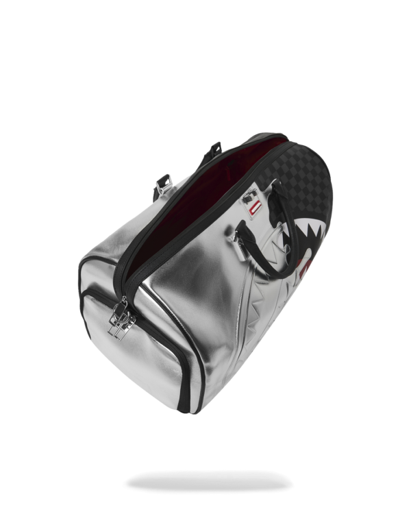 SILVER SIDE DRIP BLACK CHECK MINI DUFFLE
