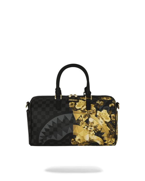 GOLD FLORAL REMIX MINI DUFFLE