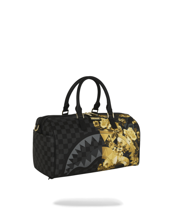 GOLD FLORAL REMIX MINI DUFFLE
