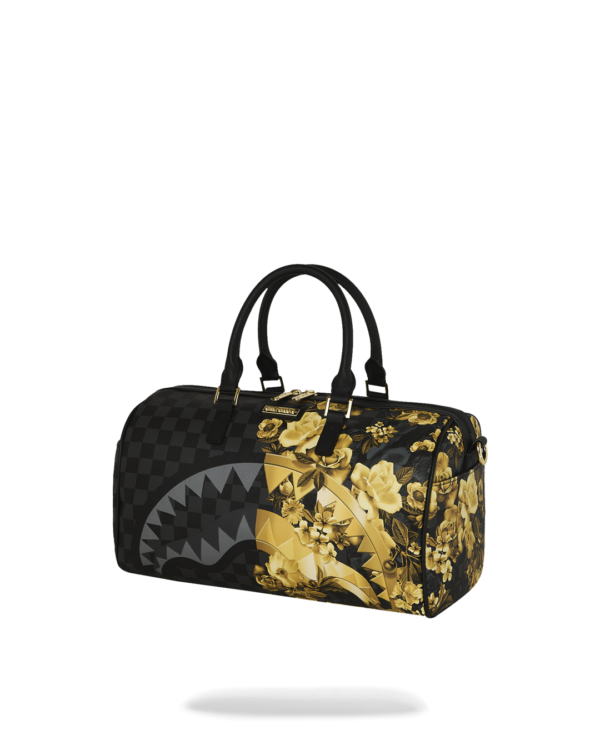 GOLD FLORAL REMIX MINI DUFFLE