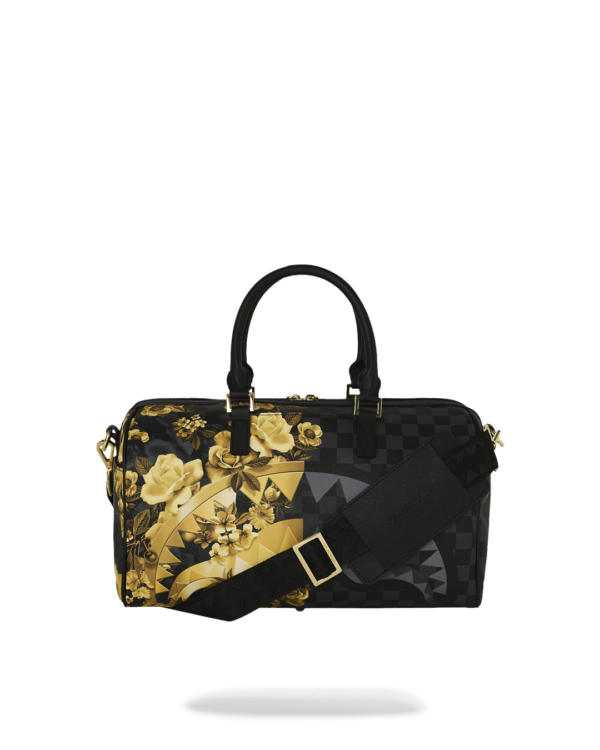 GOLD FLORAL REMIX MINI DUFFLE