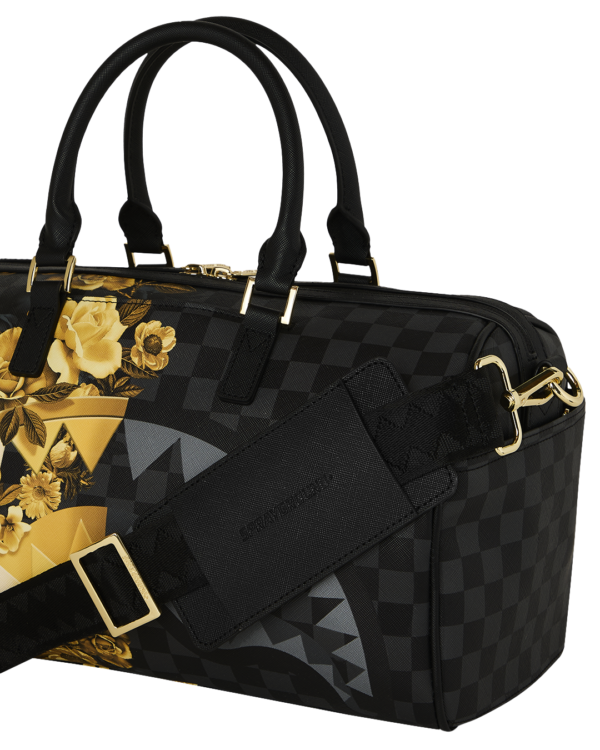 GOLD FLORAL REMIX MINI DUFFLE