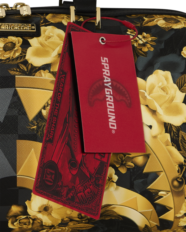 GOLD FLORAL REMIX MINI DUFFLE