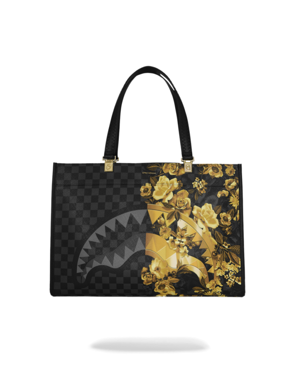 GOLD FLORAL REMIX TORTUGA TOTE