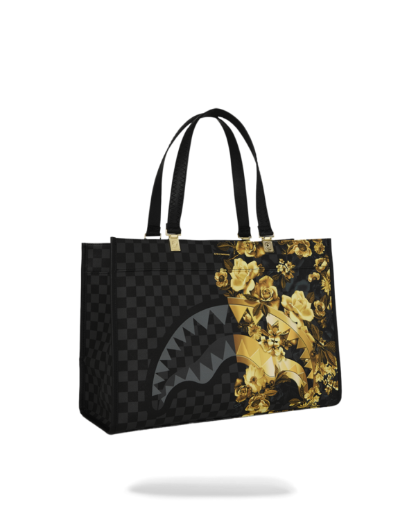 GOLD FLORAL REMIX TORTUGA TOTE