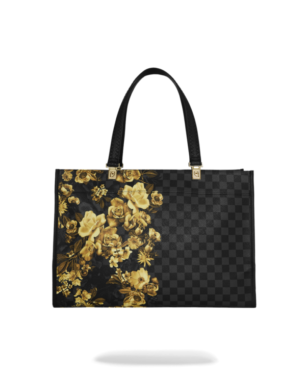 GOLD FLORAL REMIX TORTUGA TOTE