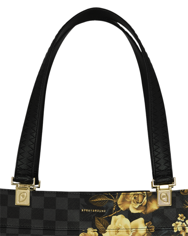 GOLD FLORAL REMIX TORTUGA TOTE