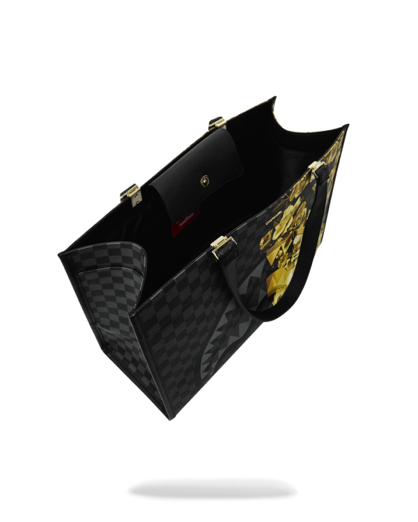 GOLD FLORAL REMIX TORTUGA TOTE