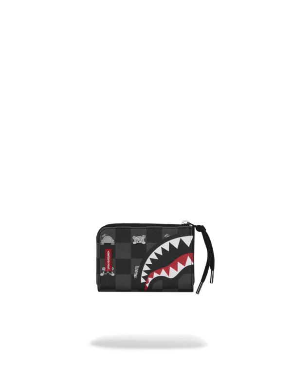 GRAY PEEKING CHARACTER CHECK WALLET GRAY PEEKING CHARACTER CHECK WALLET