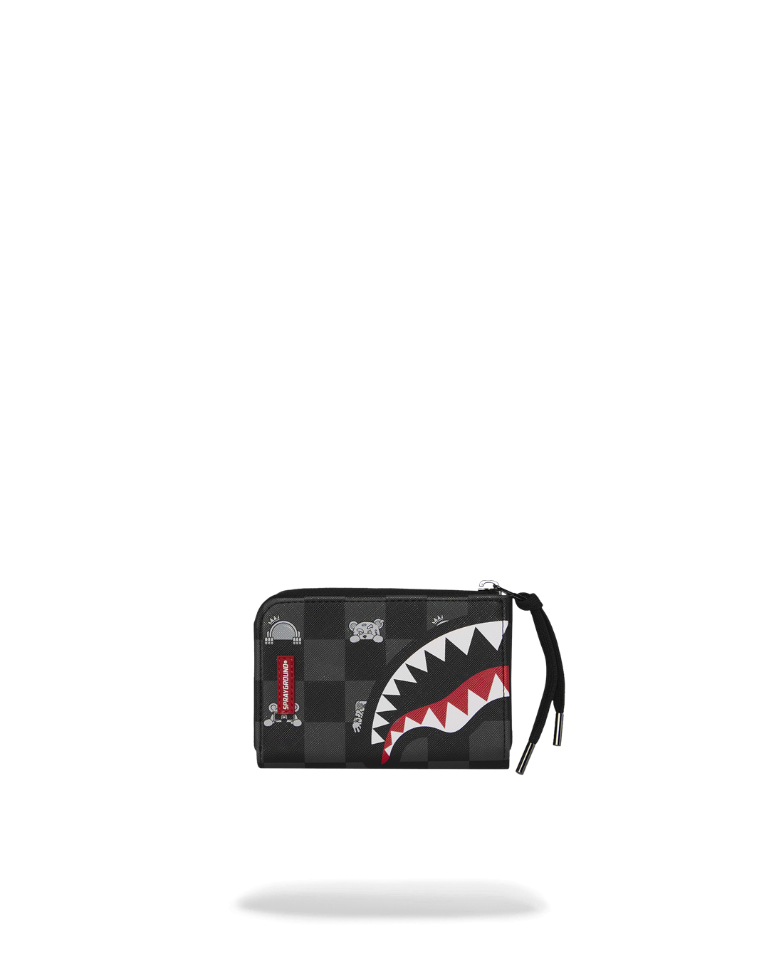 GRAY PEEKING CHARACTER CHECK WALLET