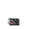 W8917_3 GRAY PEEKING CHARACTER CHECK WALLET