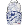1 BLUE INK DOODLE BACKPACK