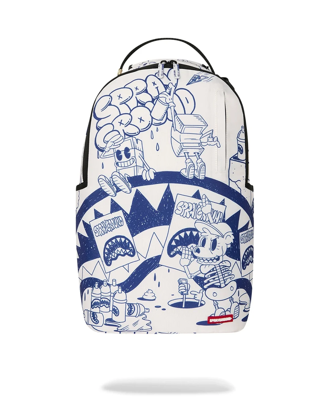 BLUE INK DOODLE BACKPACK