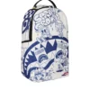 2 BLUE INK DOODLE BACKPACK