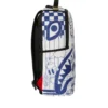 3 BLUE INK DOODLE BACKPACK