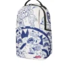5 BLUE INK DOODLE BACKPACK