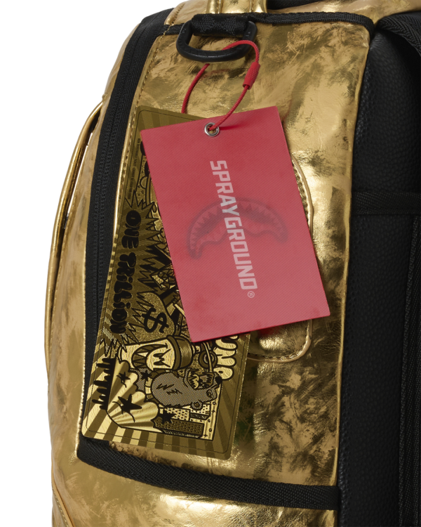 B8150_T 2 GOLD WEATHERED BACKPACK