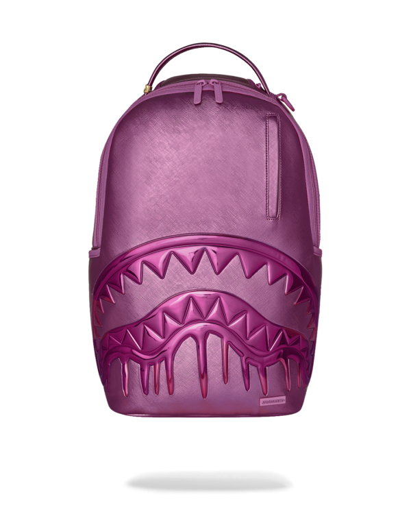 METALLIC PINK METALLIC DRIP BACKPACK
