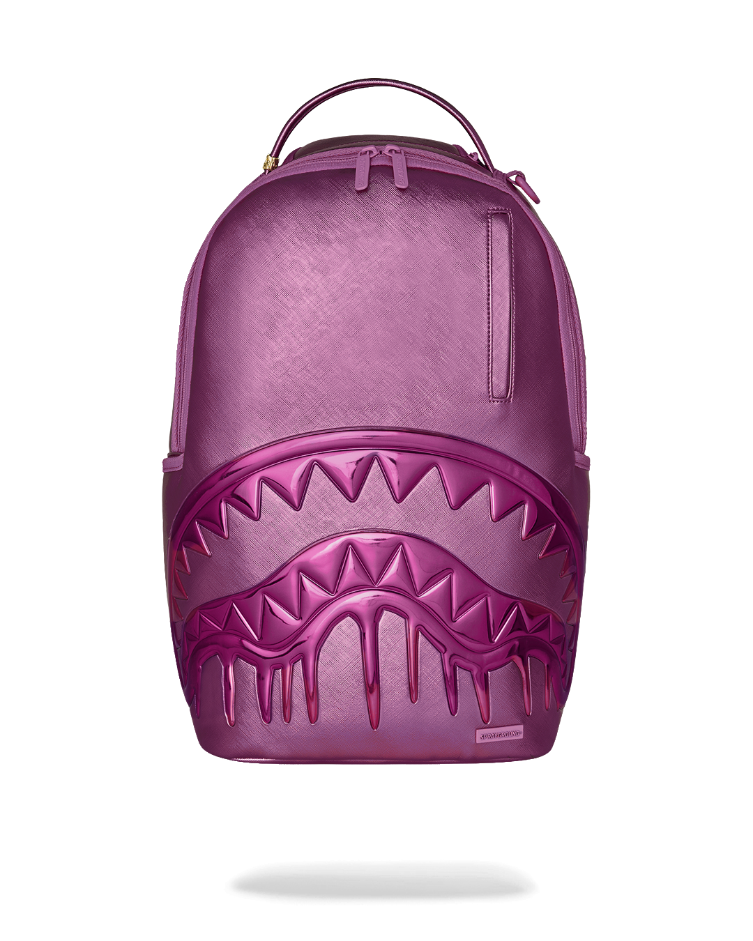 METALLIC PINK METALLIC DRIP BACKPACK
