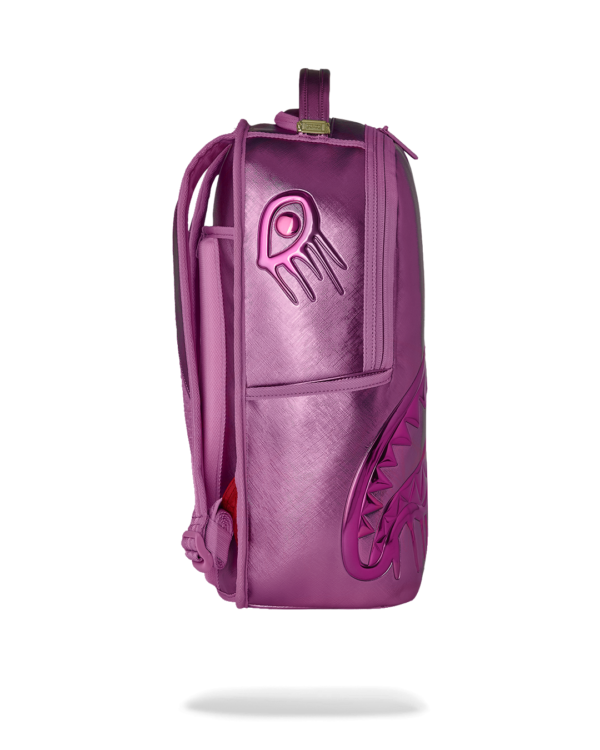 METALLIC PINK METALLIC DRIP BACKPACK