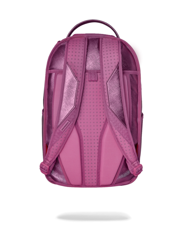 METALLIC PINK METALLIC DRIP BACKPACK