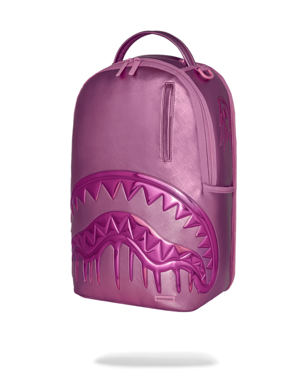 METALLIC PINK METALLIC DRIP BACKPACK
