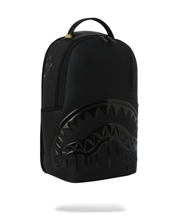 B8412_2 BLACKED OUT METALLIC DRIP BACKPACK