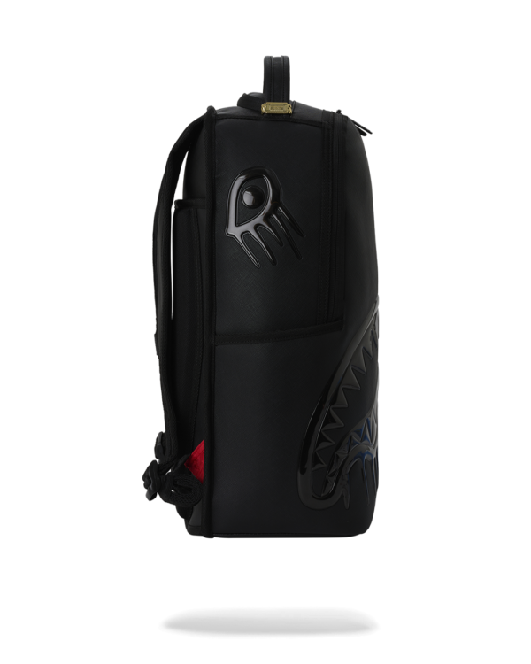 B8412_3 BLACKED OUT METALLIC DRIP BACKPACK