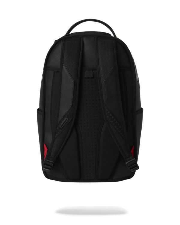 B8412_4 BLACKED OUT METALLIC DRIP BACKPACK