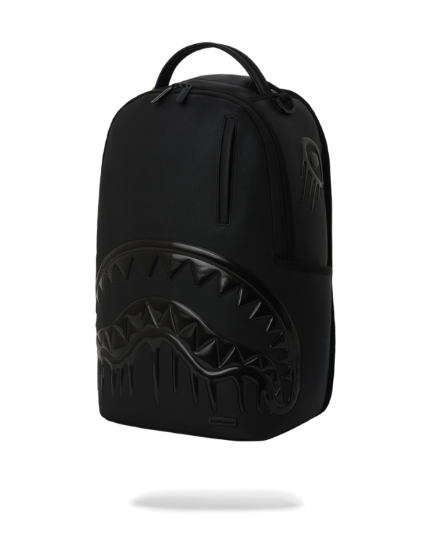 B8412_5 BLACKED OUT METALLIC DRIP BACKPACK