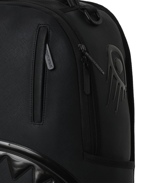 B8412_D1 BLACKED OUT METALLIC DRIP BACKPACK